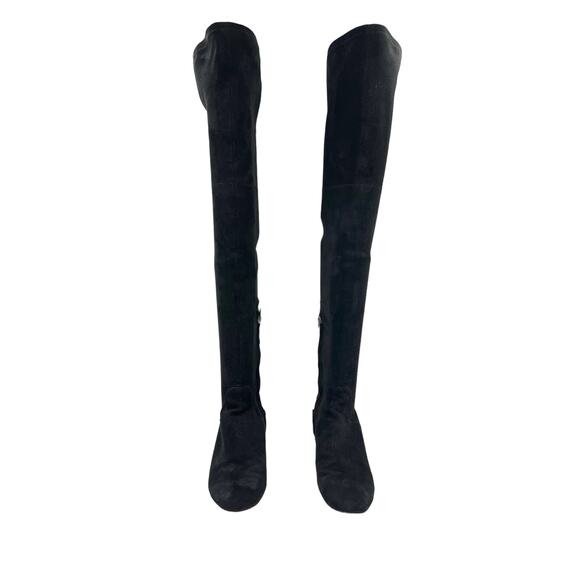 Dolce Vita Jimmy Boot Black Stella Suede Over the Knees Thigh High - Picture 2 of 12